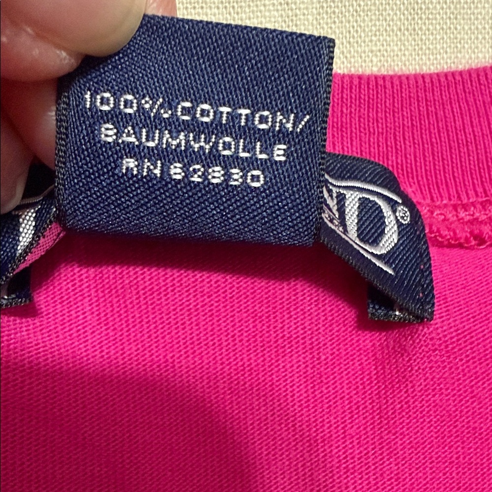 Lands' End Sleeveless V-Neck Tank Shift Dress in Bright Pink, Size Large (14-16) - Picture 4 of 12